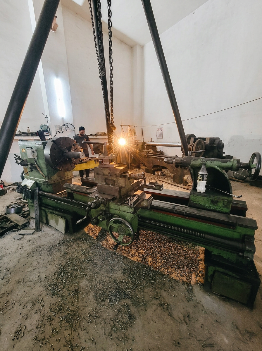 Forging hot steel
